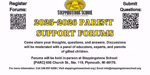 2025-2026 Parent Support Forums