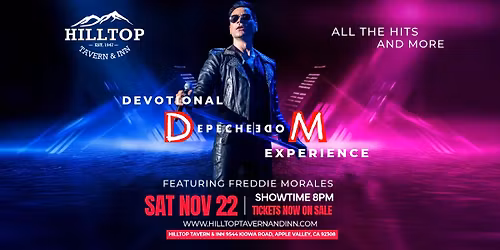 Nov 22 Devotional The Depeche MODE Experience featuring Freddie Morales 
