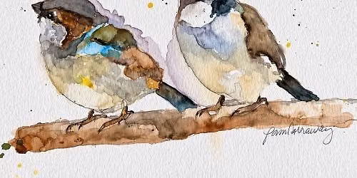 Paint and Sip: Watercolor Sparrow