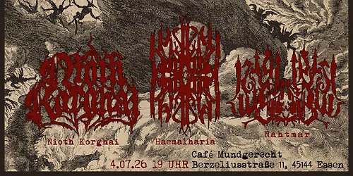 Haemalharia : Nioth Korghai : Nahtmar @ Caf\u00e9 Mundgerecht Essen