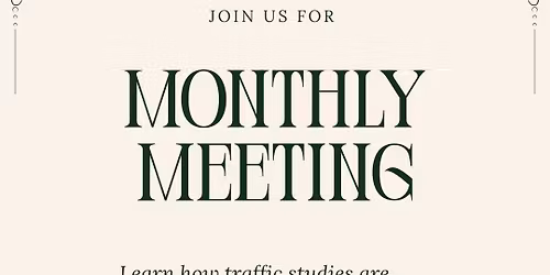 Monthly Community Meeting 
