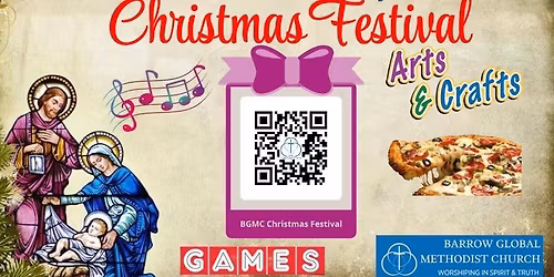 FREE Christmas Festival for Children ages 4 yrs old-5th grade. Please register.