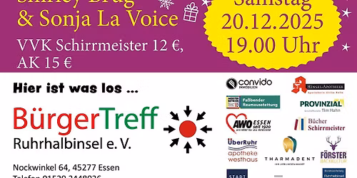 Vorweihnachtliche Musikshow mit Shirley Brug & Sonja LaVoice