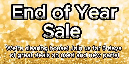 Mike's Speed Shop End of Year Sale