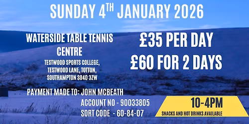 Table Tennis Training Camp