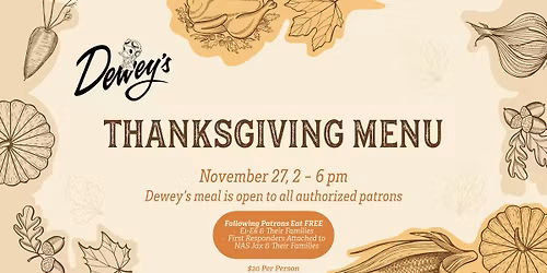 Dewey's Thanksgiving Meal