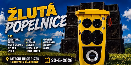 \u017dlut\u00e1 Popelnice Plze\u0148 - Jarn\u00ed DNB Tancova\u010dka - Nov\u00e1 lokace!