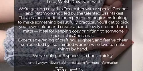 Crochet Hand Mitts - Craft Event