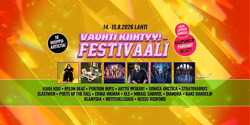 Vauhti Kiihtyy! Lahti Festivaali 2026