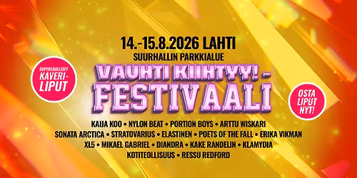 Vauhti Kiihtyy! Lahti Festivaali 2026