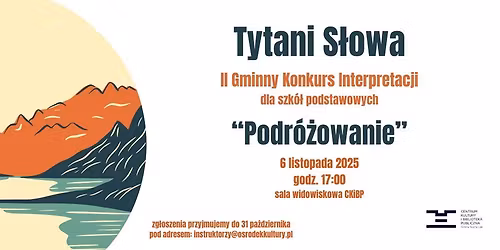 II Gminny Konkurs Interpretacji \u201eTytani S\u0142owa\u201d