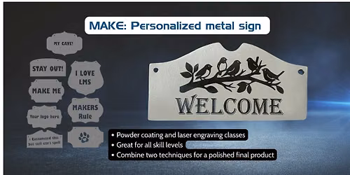 MAKE: Personalized metal sign