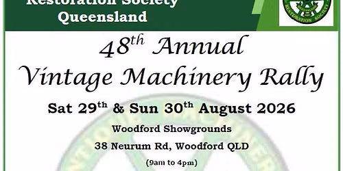 48 th. Annual Vintage Machinery Rally
