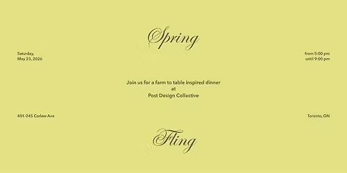 ouichef: spring fling