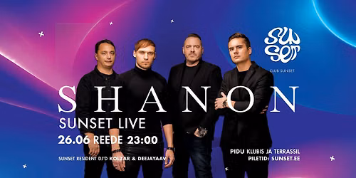 SUNSET SUMMER LIVE & PARTY - SHANON!