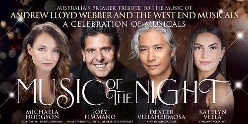 Music of the Night-Tribute to Andrew Lloyd Webber  HOTA GOLD COAST Sunday May 17 2026 1.30pm