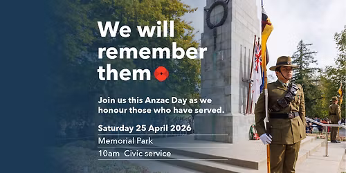 Hamilton's Anzac Day Civic Service 10am