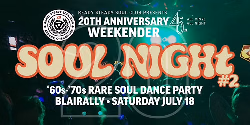 20th Anniversery Weekender Soul Night #2