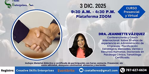 3 Dic.. Curso Presencial y Virtual: Manejo de clientes dif\u00edciles
