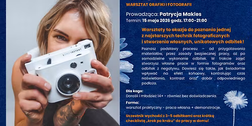 \ud83d\udd35 Warsztaty grafiki i fotografii \u2013 cyjanotypia \ud83d\udd35
