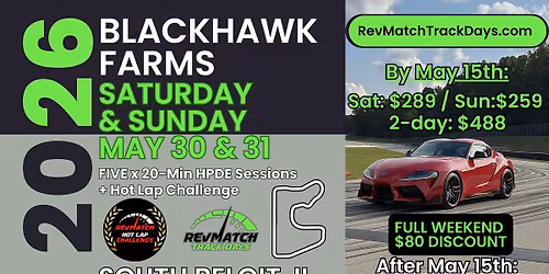 Blackhawk Farms May 30-31st w\/ RevMatch