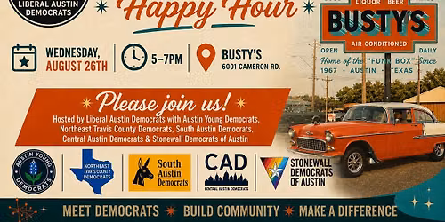 Demo Club Happy Hour cohosted by LAD, AYD, SAD, NETCO, CAD & Stonewall