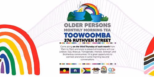 \ud83c\udf08\u2615 2Spirits & QC Older Persons Morning Tea \u2013 Toowoomba