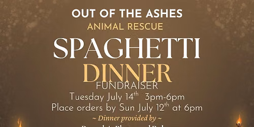 Spaghetti Dinner Fundraiser