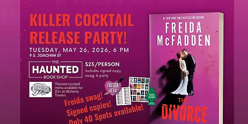 Freida McFadden Killer Cocktail Release Party for The Divorce!
