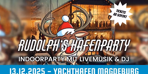 Rudolph's Hafenparty - Indoorparty mit Livemusik & DJ