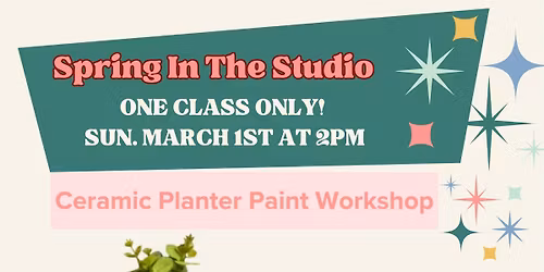 Planter Ceramic Paint Workshop