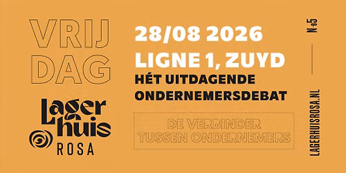 Lagerhuis Rosa | 28 augustus 2026