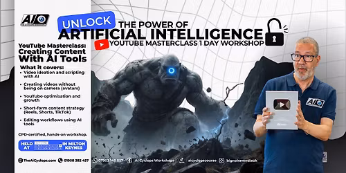 The AI Cyclops YouTube Masterclass \ud83d\udccd Stadium MK | DoubleTree by Hilton