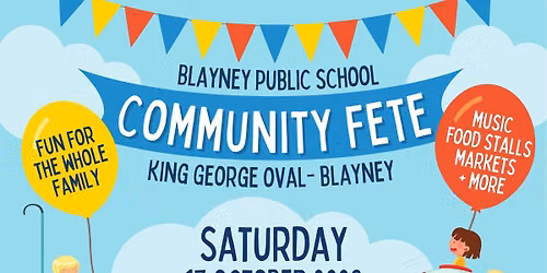 Blayney Public School Community Fete 2026