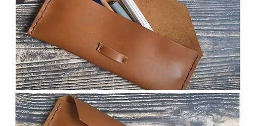 Hand Stitched Leather Pencil case Workshop