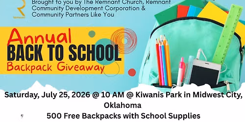 2026 Free Back to School Community Outreach
