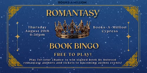 Romantasy Book Bingo