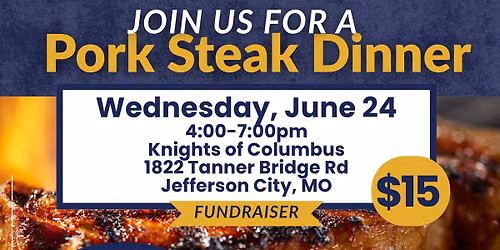 Shane Kampeter for State Rep. pork steak dinner 