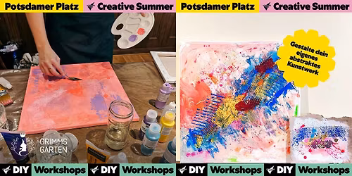 Abstrakte Malerei mit Acrylfarben