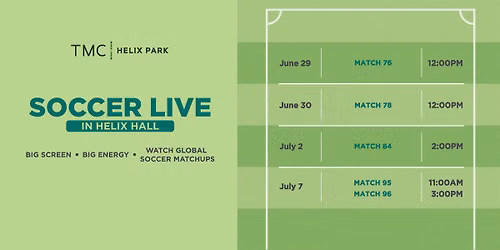 Soccer LIVE in Helix Hall | Match 84