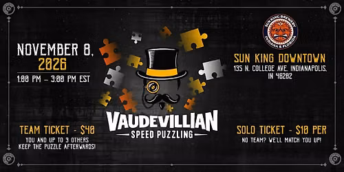 Vaudevillian Puzzling: Speed Jigsaw Puzzle Competition