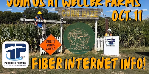 Fiber Internet Info & Touch-A-Truck with Paulding Putnam at Weller Farms!