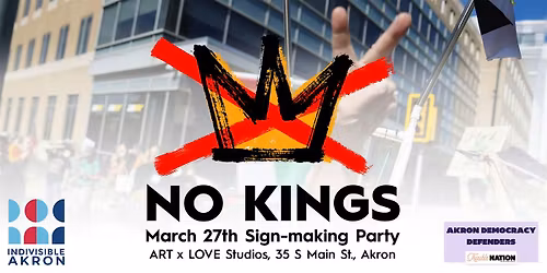 NO KINGS Sign-making Party