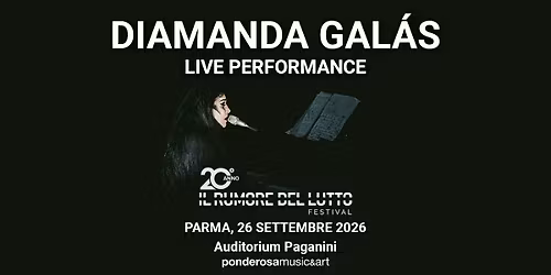DIAMANDA GAL\u00c1S - LIVE PERFORMANCE - IL RUMORE DEL LUTTO FESTIVAL