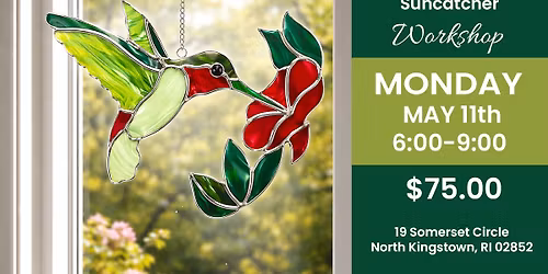 Beginner Friendly Hummingbird Stained Glass Suncatcher