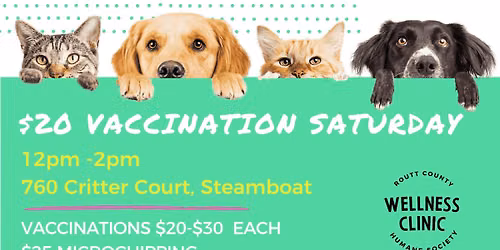 $20 Vaccination Saturday