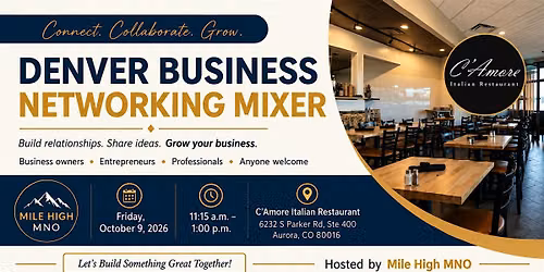 Mile High MNO Mixer - October 9, 2026