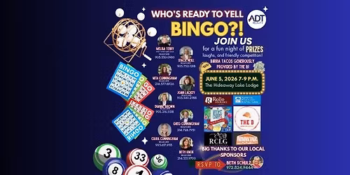 Who's Ready to Yell Bingo?! Join us June 5th for Bingo Night in Hideaway!