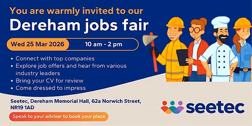 Dereham Jobs Fair \u2013 Moving Forward in Your Career