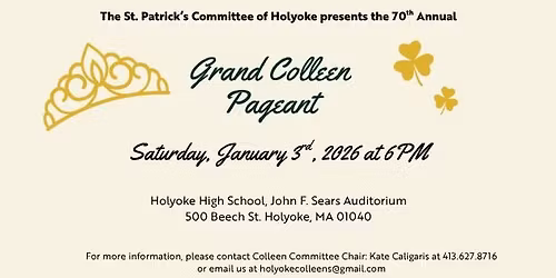 70th Annual Grand Colleen Pageant 